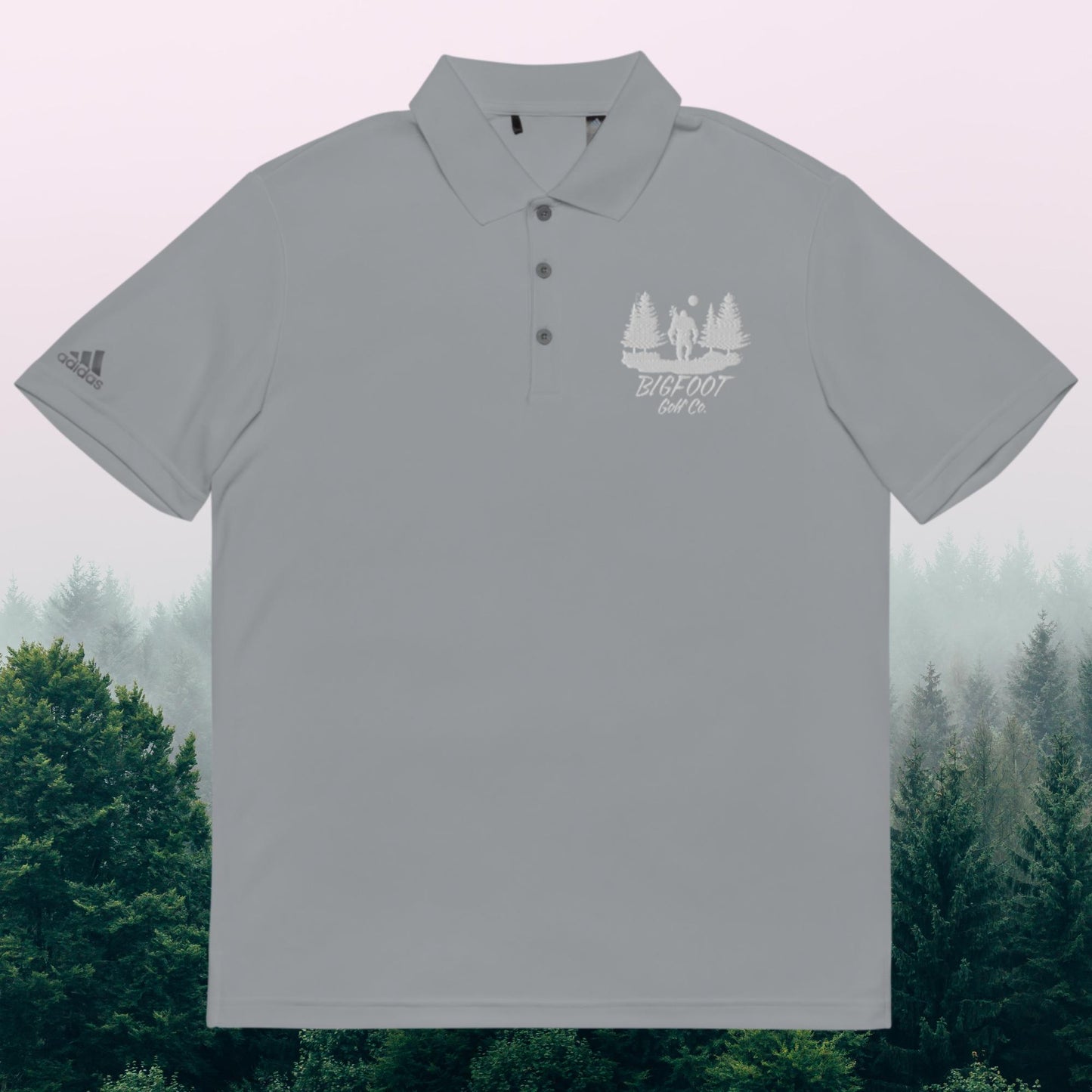 Forest BGC adidas performance polo shirt